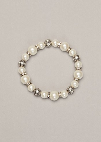 Phase Eight Parma Pearl And Crystal Jewellery Silver Canada | VPTNWZ-732